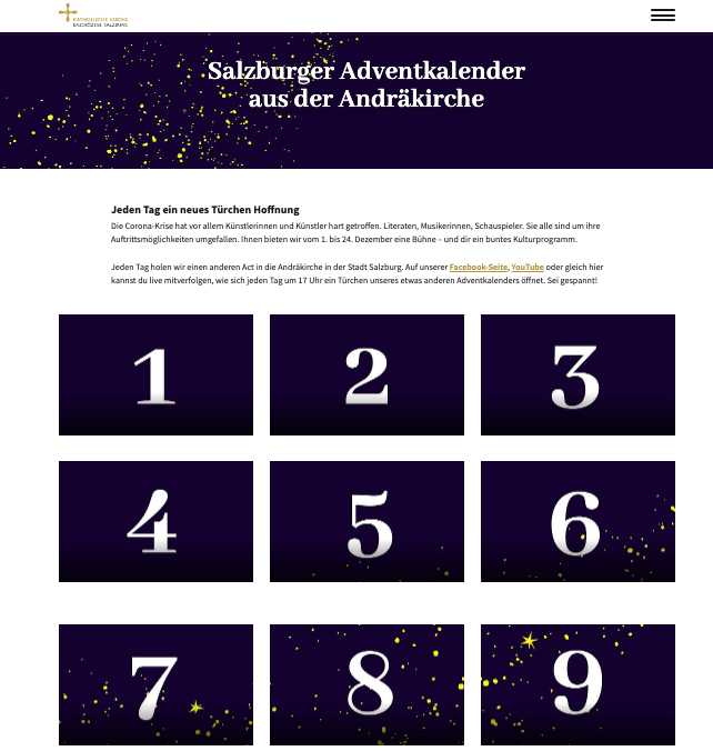 Adventskalender aus der Andräkirche